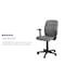 Flash Furniture Mid-Back Gray Quilted Vinyl Swivel Task Office Chair with Arms GO-1691-1-GY-A-GG - alternate 9